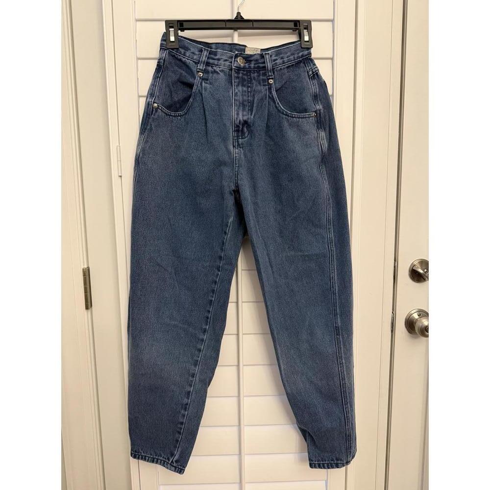 Vintage Brittania high waisted mom jeans with front pleat size 6